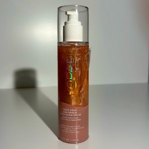 Kopari Beauty rose gold sun shield body glow sunscreen spf 45